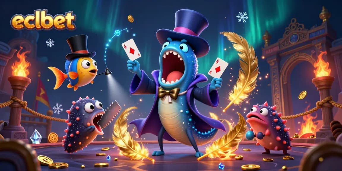 Experience eclbet's vibrant casino excitement with a fantasy casino scene illustration.