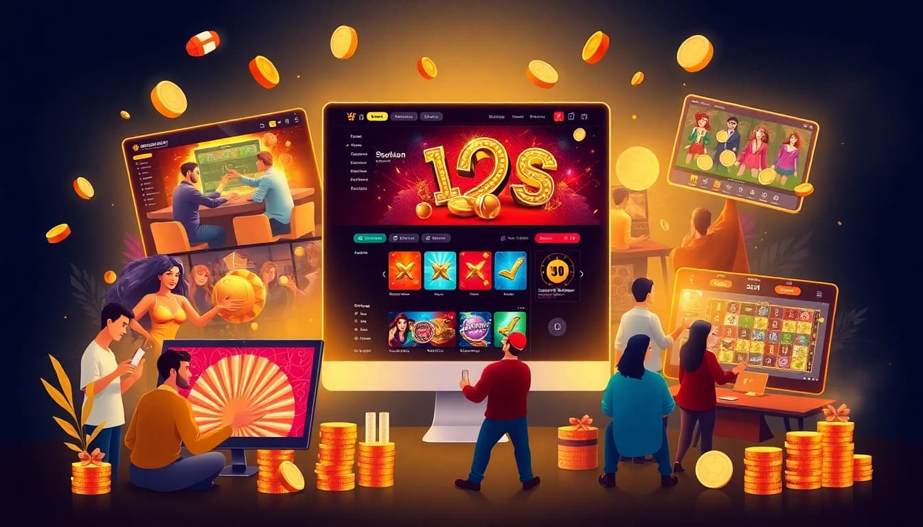 Exciting scene of nhà cái 8s platform showcasing online betting and gaming options.