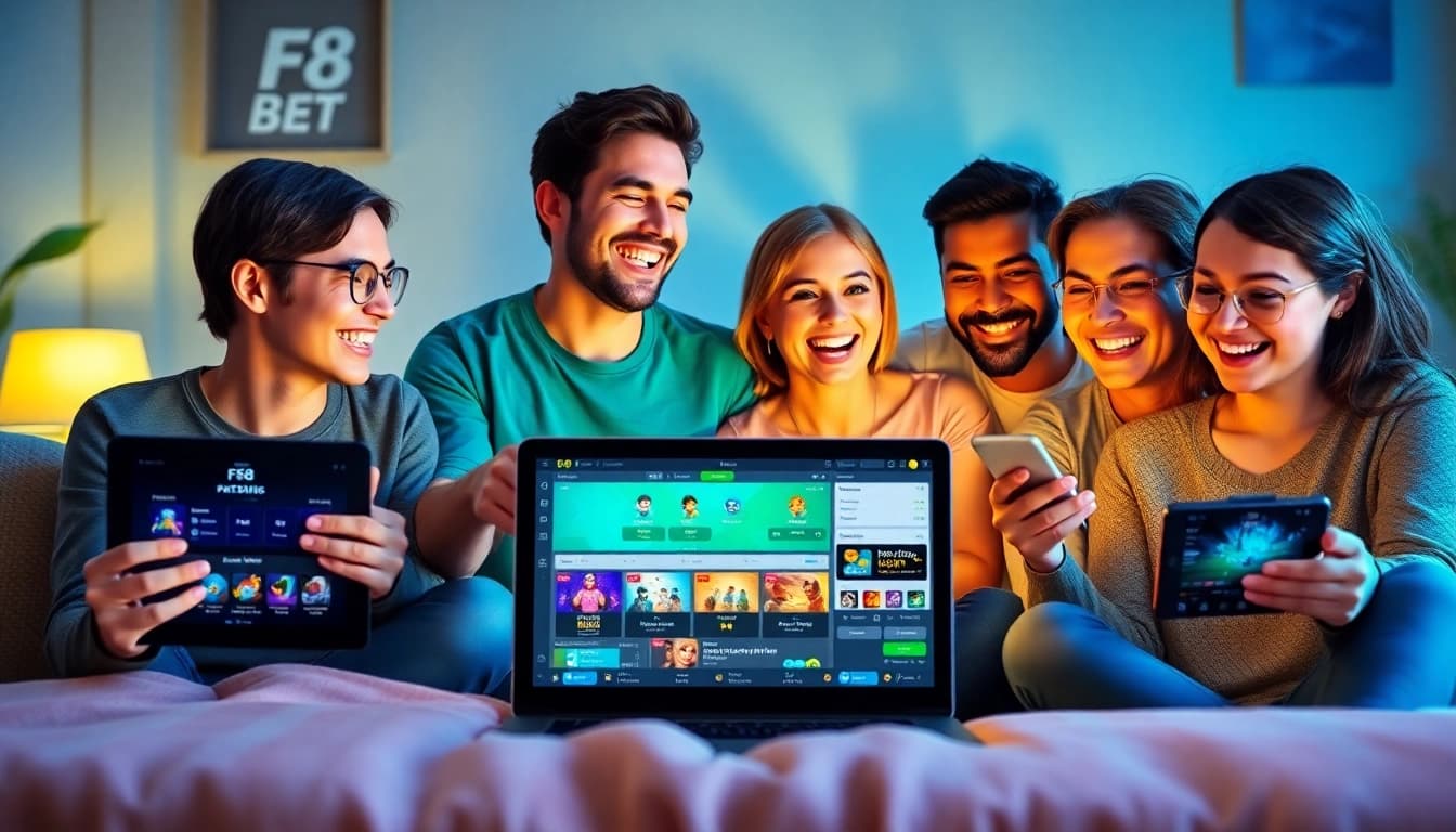 Exciting online gaming experience with F8 BET platform on multiple devices.