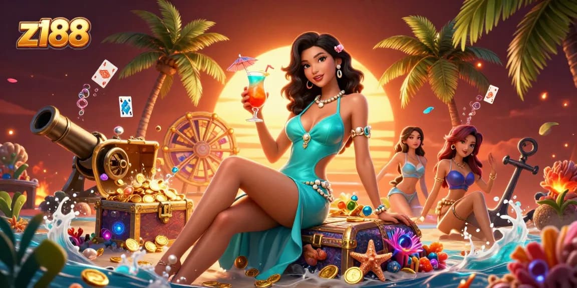 Experience vibrant gaming at z188 with a glamorous setting and engaging casino elements.