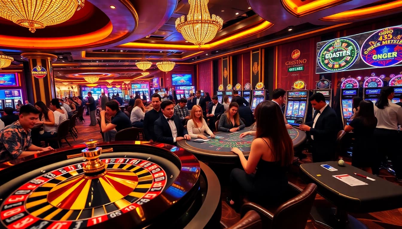 Experience thrilling action at gg88 live with vibrant casino tables and excited players.