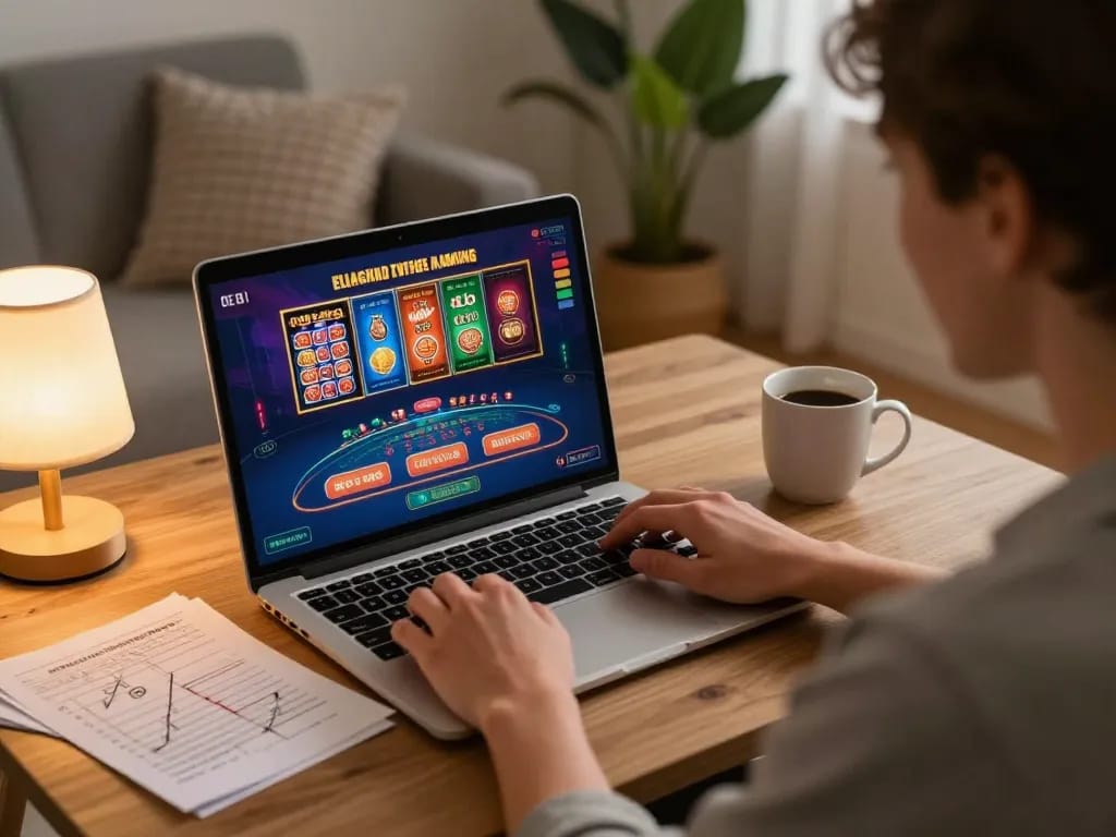 king33 online gaming setup celebrating casino gameplay with strategy notes.