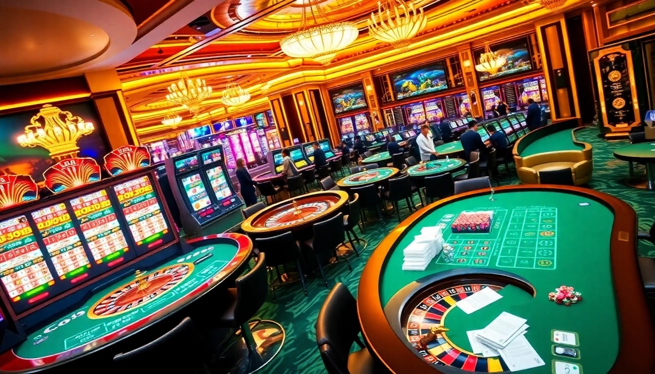 Experience the thrill of RR88 with vibrant casino tables, exciting games, and a luxurious atmosphere.