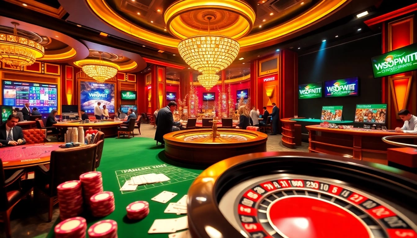 Engaging players and vibrant casino elements illustrate https://mm88.br.com/ online gambling excitement.