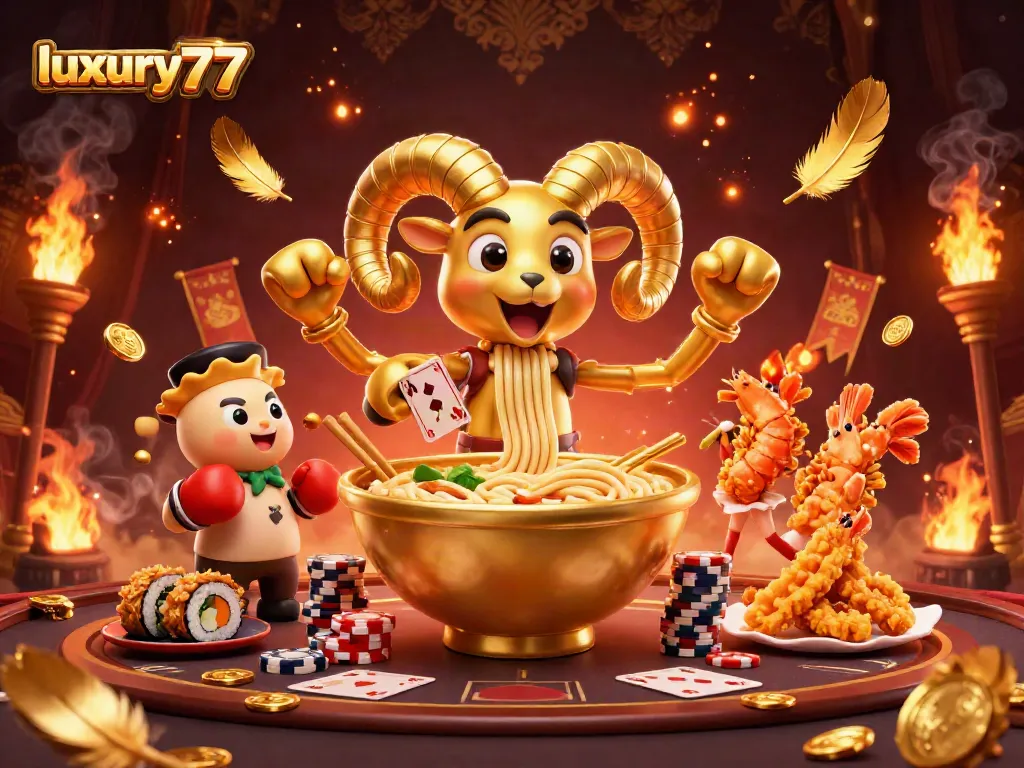 Engage with luxury777 by playing cards in a vibrant casino scene with animated characters.