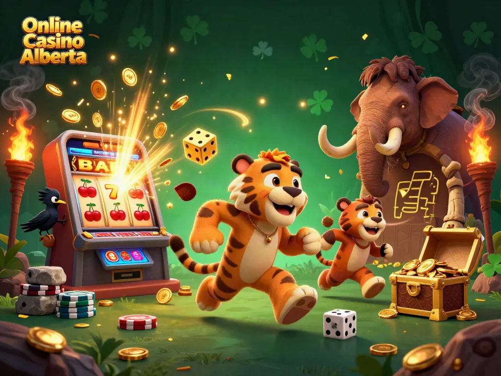 Experience thrilling gameplay at Online Casino Alberta with vibrant slot machines and exciting game elements.