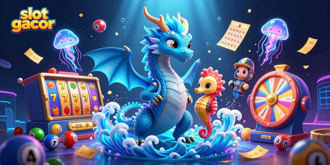 Experience thrilling slot gacor action with vibrant dragons and casino elements!