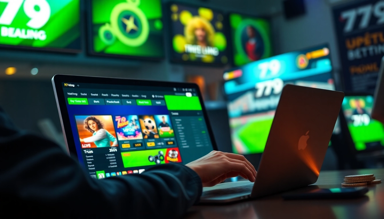 Engaging with 79king hn's online betting platform showcasing vibrant graphics and user interaction.