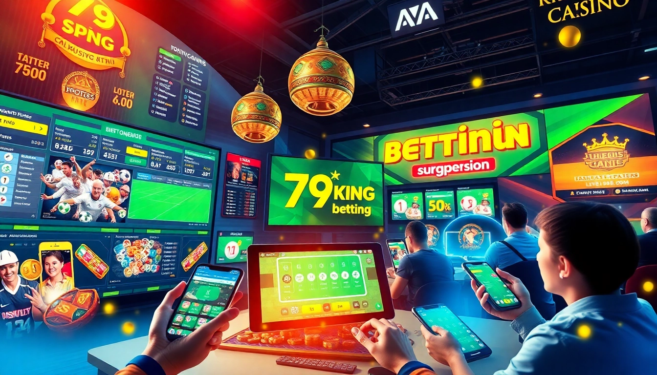 Experiencia de apuestas en línea atractiva que muestra 79king hn con juegos vibrantes y cuotas en vivo.