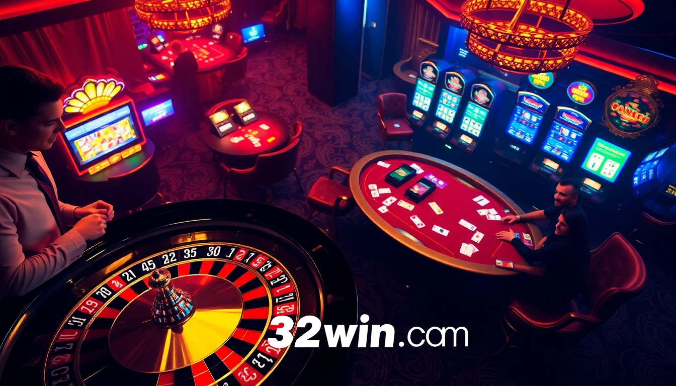 Engage in exciting gaming action at 32win.com, showcasing vibrant casino games and thrilling experiences.