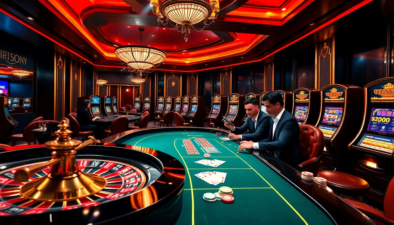 Engage in premium gaming experiences at nhà cái uy tín with poker cards and roulette.
