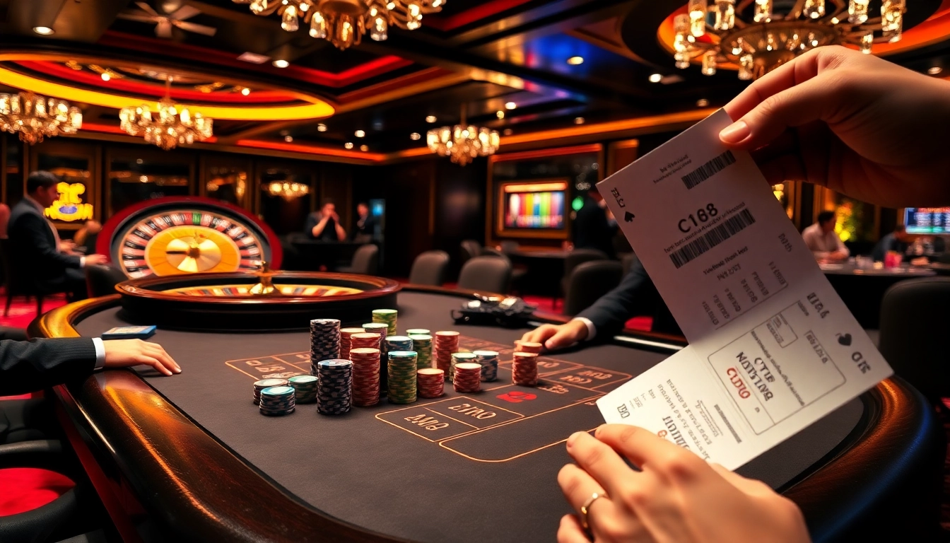 Players engage in high-stakes poker at a C168 casino, showcasing excitement and winning moments.