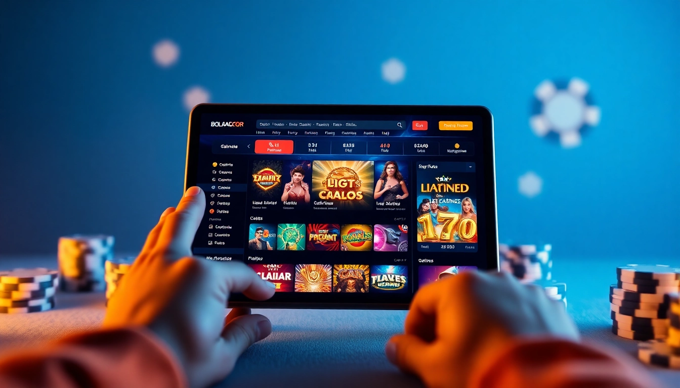 Exciting online gambling experience at bolagacor with vibrant gaming interface.