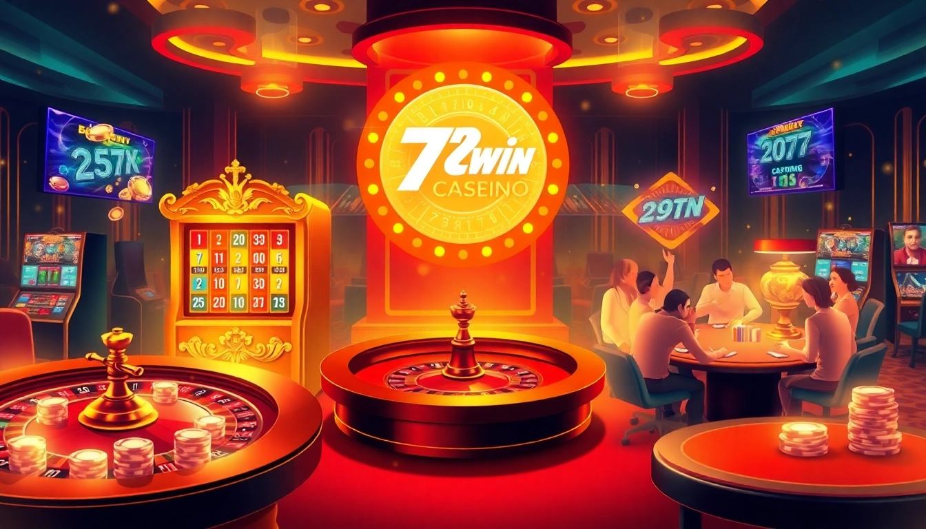 Experience the excitement of https://789win.associates/ with players at a vibrant casino table, showcasing thrilling gambling elements.