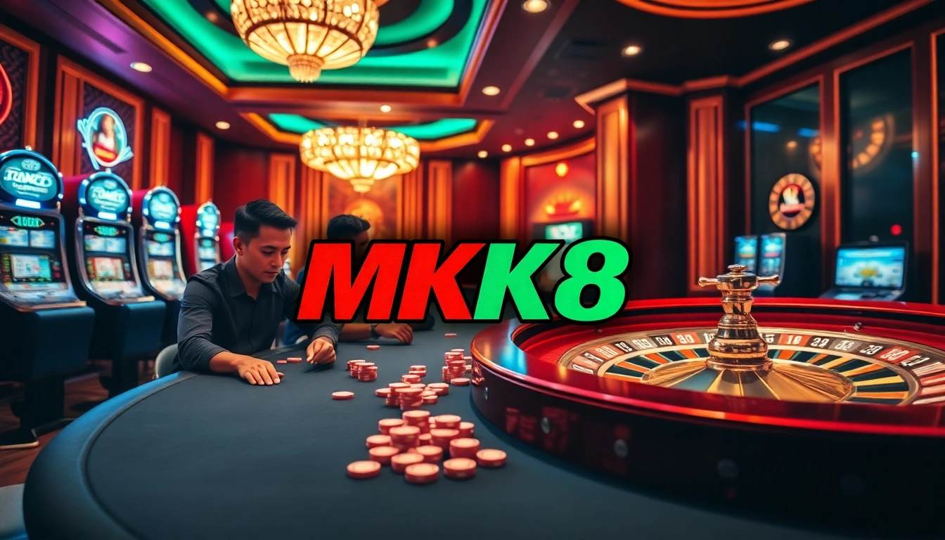 Play poker and win with MK8 เครดิตฟรี in a luxurious casino atmosphere filled with excitement.