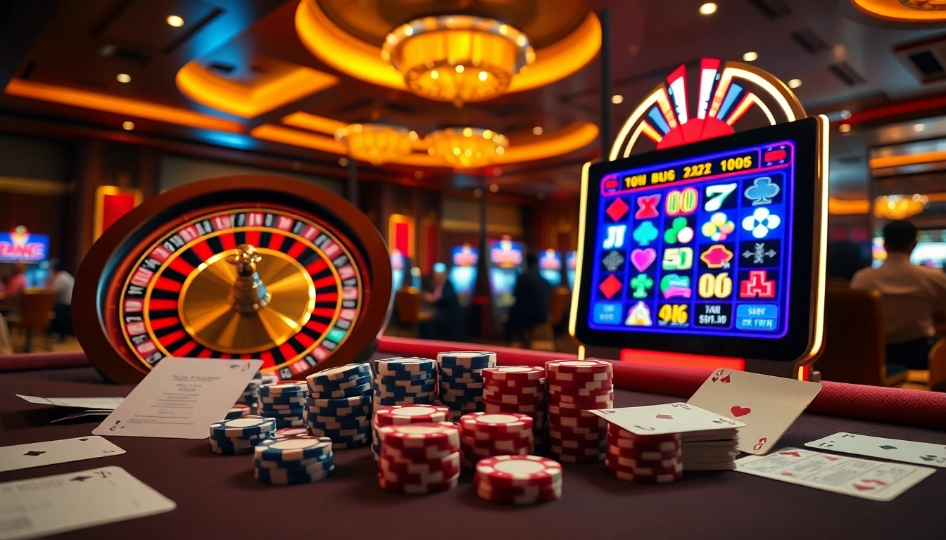 Engage in thrilling online gambling at https://kubetkyc.com with vibrant casino visuals and lively atmosphere.