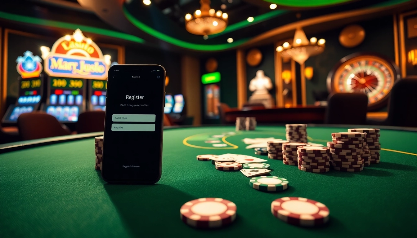 Experience the thrill of gambling with Magrehistro registration at a luxury casino table.
