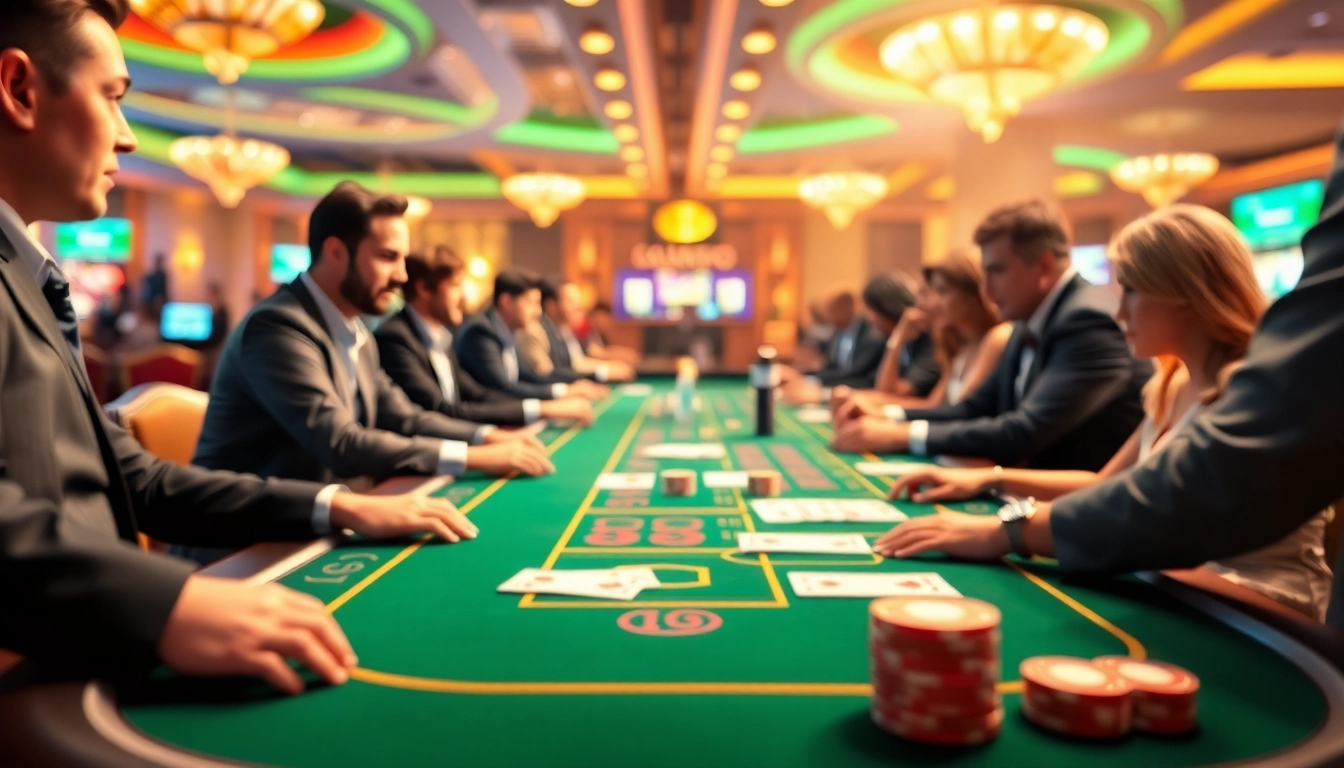 에볼루션 카지노에서의 생생한 게임 플레이 장면을 보여줍니다