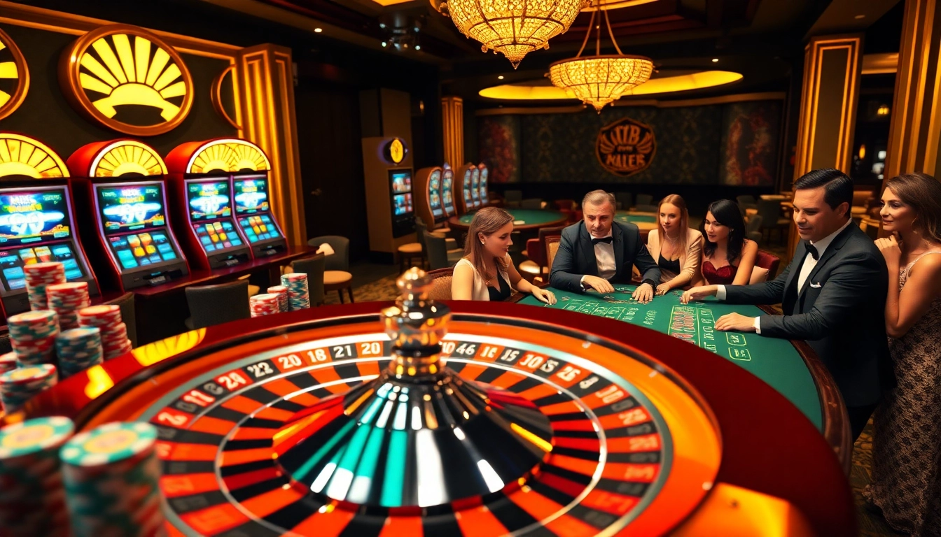 Experience premium gambling thrills with MK8 roulette and vibrant casino ambiance.