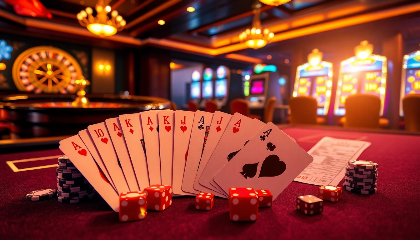 Experience thrilling gameplay at bk8th with vibrant poker chips and elegant casino tables.