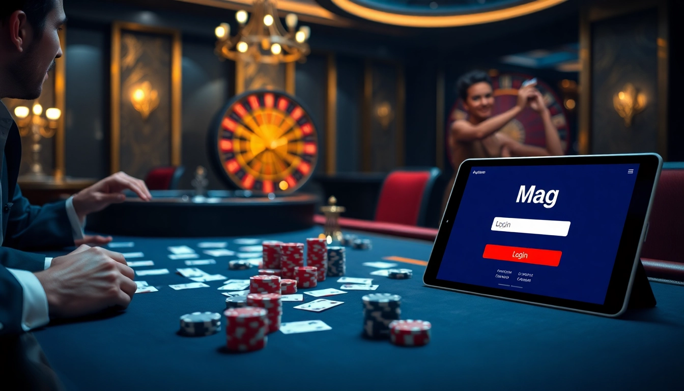 Experience the thrill of casino gaming with Mag Login and elegant tables.