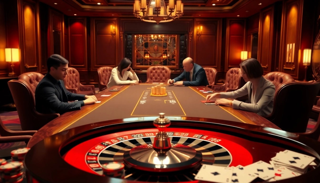 Engage in 바이낸스 회원가입 with high-stakes poker in a luxurious casino setting.
