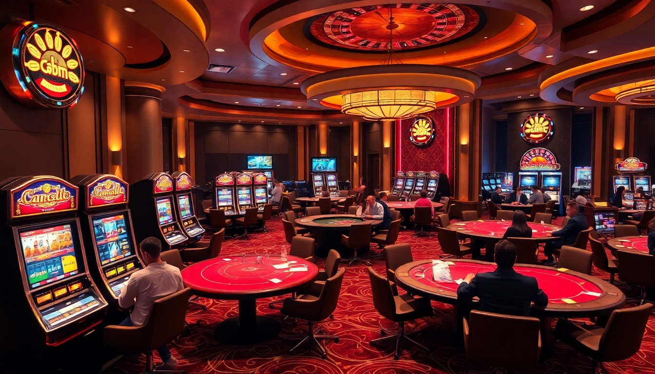Nohu90 đăng nhập experience with vibrant casino gaming, featuring exciting slot machines and table games.