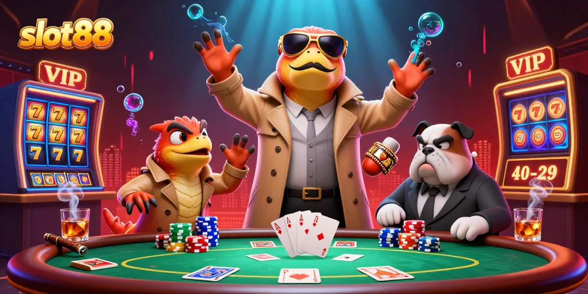 Menangkan jackpot slot88 saat tiga raptor menyamar di lounge kasino VIP yang mewah.